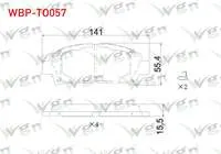 FREN BALATA ON IKAZLI TOYOTA AVENSIS 1.6 VVT-I - 1.8 16v - 2.0 VVT-I - 2.0 D-4D 1999-2003 / CARINA E 2.0i - 2.0 D 1992-1997 / CELICA 2.0 1993-1999