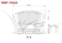 FREN BALATA ARKA TOYOTA COROLLA 2019- / RAV 4 V 2018- / YARIS CROSS 2020-