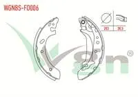 FREN PABUC BALATA ARKA FORD ESCORT VII 1.3 GENIS TIP LEVYELI 203×38,5mm 1995-1999/ESCORT VII 1.4 1995-1999/ESCORT VII 1.6 16v 1995-1999/ESCORT VII 1.8 TD 1995-1999/ESCORT VII 1.8i 1995-1999