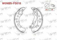 FREN PABUC BALATA ARKA LEVYELI 201,6X38mm FORD FIESTA VII 1.0 2017-