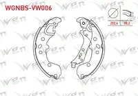 FREN PABUC BALATA ARKA LEVYELI 202,4X38,2mm VOLKSWAGEN POLO (AW1) 2018-/ SEAT IBIZA V (KJ1) 2017-