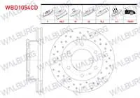 FREN DISKI ON HAVALI KAPLAMALI PERFORMANS DELIKLI 6 BJN 288,7X28X98X70,3 FORD RANGER 2.5 TDCI - 2.2 TDCI - 3.0 TDCI 4×4 2002-2006  MAZDA B SERISI (UN) 2.5 D 4×4 1998-2006