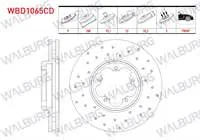 FREN DISKI ON HAVALI KAPLAMALI PERFORMANS DELIKLI 5 BJN 288×33X93,1X55,5 FORD TRANSIT CUSTOM (V362) 2.2 TDCI 2012-