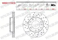 FREN DISKI ON HAVALI KAPLAMALI PERFORMANS DELIKLI 6 BJN 298,8X28X96,3X56,5 HYUNDAI H350 2.5 CRDI 2015-