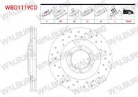 FREN DISKI ON HAVALI KAPLAMALI PERFORMANS DELIKLI 6 BJN 300×27X88X40 ISUZU D-MAX 2.5 D 2012-