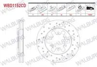 FREN DISKI ON HAVALI KAPLAMALI PERFORMANS DELIKLI 6 BJN 260×26X81X36,5 NISSAN PICK UP (D22) 2.5 D 4×4 1998-  PICK UP (D22) 2.5 DI 4×4 1998-