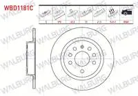 FREN DISKI ARKA DUZ KAPLAMALI 5 BJN 278×12X65,5X41,5 OPEL VECTRA C 1.6 16v 2.0 DTI 2002-2008  VECTRA C 1.9 CDTI 2002 -2008 VECTRA C 2.0 DTI 2002 -2008 SIGNUM 1.8i 2003-