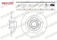 FREN DISKI ARKA DUZ KAPLAMALI 5 BJN 274×11X61,92X82 RENAULT LAGUNA II 1.6i 16v - 1.9 DCI - 2.0i 16V PORYA RULMANLI MANYETIK ABS OKUYUCULU 2001-2007