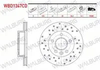 FREN DISKI ON HAVALI KAPLAMALI PERFORMANS DELIKLI 5 BJN 235×20X61X50,5 DACIA LOGAN PICK-UP 1.5 DCI 2007-