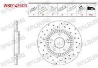 FREN DISKI ON HAVALI KAPLAMALI PERFORMANS DELIKLI 5 BJN 298×23X67X37 SSANGYONG TIVOLI 1.6 - 1.6 XDI 2015- / XLV 1.6 - 1.6 D 2016-
