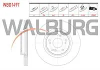 FREN DISKI ON HAVALI 5 BJN 296×25X64,1X47,2 HONDA ACCORD VIII (CU) 2.0 I-VTEC 2008-2015