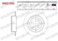 FREN DISKI ARKA DUZ LAND ROVER FREELANDER II (FA) 2.2 TD4 5 BJN 302×12X63,5X66,4 2006-2014