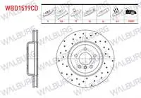 FREN DISKI ON HAVALI KAPLAMALI PERFORMANS DELIKLI BMW 5 SERISI (F10) 525 D 5 BIJON 348×30X75X66 2010-