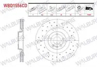 FREN DISKI ON HAVALI KAPLAMALI PERFORMANS DELIKLI 5 BJN 19 JANT 366×30X63,5X48 VOLVO XC60 D3 - D4 - D5 - 2.4 D 2008-