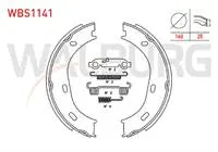 EL FREN BALATA ARKA AKSESUARLI 160×25mm MERCEDES (W123) 1977-1985/ S SERISI (W116) 1972-1980  / S SERISI (W126) 1981-1991 / S SERISI (W220) 1998-2005