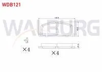 FREN BALATA ON IKAZLI TEL DELIKLI TOYOTA COROLLA (_E9_) 1.3i 1987-1993 / COROLLA (_E9_) 1.8 D 1987-1993 / COROLLA (_E9_) 1.6i 1987-1993 / CARINA (_T17_) 1.6i 1987-1992