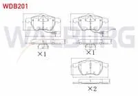 FREN BALATA ON FISLI VW PASSAT 1.6 1996-2000/ 1.9 TDI 1996-2000/ PASSAT 1.9 TDI 2000-2005/ A4 1.9 TDI 1994-2001/ A4 1.9 TDI 2004-2008 / A4 (8EC,B7) 2.0 2004-2008 / A6 1.9 TDI 1997-2004