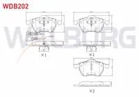 FREN BALATA ON FISLI VOLKSWAGEN GOLF IV 1.9 TDI 1997-2005/ 1.8 T 1997-2005 / BORA 1.8 T 1998-2005/ AUDI A3 1.6 1996-2003/ A3 1.9 TDI 1996-2003/ SEAT LEON 1.9 TDI 1999-2006/ 1.8 20v 1999-2006