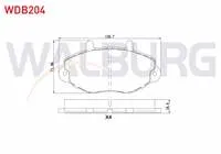 FREN BALATA ON FORD TRANSIT (E_ _) 2.5 DI T15 18.80mm 1994-2000