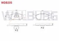 FREN BALATA ON OPEL ASTRA F 1.4i 1991-1998/ 1.6i 1991-1998/ F CLASSIC 1.4i 1998-2002/VECTRA A 1.6 1988-1995/COMBO B 1.2 1994-2001/1.4 1994-2001/CORSA B 1.2i 16v 1993-2000/1.4i 16v 1993-2000