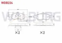 FREN BALATA ON FISLI FORD MONDEO II 1.6i 16v 1996-2000 / MONDEO II 1.8i 16v 1996-2000 / MONDEO II 2.0i 16v 1996-2000