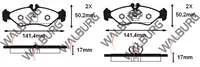 FREN BALATA ARKA MERCEDES SPRINTER 2T (901,902) 210 D 1995-2006 / SPRINTER 2T (901,902) 208 D 1995-2006