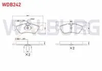 FREN BALATA ARKA FISLI SPRINTER 3T (903) 313 CDI 1995-2006/ (903) 310 D 1995-2006/ (903) 308 D 1995-2006/ (903) 312 D 1995-2006/VW LT 28-35 II 2.5 TDI 1996-2006/ LT 46 (2DM-2DX0FE) 2.5 TDI 1996-2006