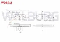 FREN BALATA ON FISLI FIAT BRAVA (182) 1.6 16v 1995-2002/ 1.9 TD 1995-2002/ BRAVO (182) 1.6 16v 1995-2004/ 1.6 MJT 1995-2004/ ALFA ROMEO 145 1.4 1994-2001 / 1.6 1994-2001 / 1.9 TD 1994-2001