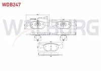 FREN BALATA ON FISLI FIAT MAREA (185) 1.4i 1996-2007/ 1.6i 16v 1996-2007/ 1.9 JTD 1996-2007/ BRAVA (182) 1.6 16v 1995-2002/ 1.6 16v 1995-2004/ BRAVO (182) 1.6 MJT 1995-2004/ 1.9 MJT 1995-2004