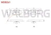FREN BALATA ON VW POLO (6N1) 1.4 1994-1999/ POLO 1.6i 1994-1999/LUPO 1.4 1998-2005/POLO CLASSIC 1.4 1995-2001/ 1.6 1995-2001/ POLO (6N1) 1.4i 16v 1994-1999/ POLO (6N1) 1.4 TDI 1994-1999