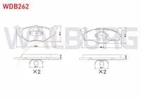FREN BALATA ON VW POLO 1.4 1994-1999/ 1.4 TDI 1994-1999/ GOLF III 1.4i 1991-1999/ GOLF III 1.6i 1991-1999/ POLO 1.4 1999-2001/ POLO 1.4 TDI 1999-2001/ POLO CLASSIC 1.4 1995-2001