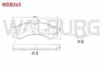 FREN BALATA ON-ARKA MERCEDES SPRINTER 4T (904) 412 D 4q 1995-2006 / SPRINTER 4T (904) 413 CDI 4q 1995-2006