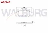FREN BALATA ON VW PASSAT 1.6 1996-2000/ PASSAT 1.9 TDI 1996-2000/ PASSAT 1.8 T 1996-2000/ AUDI A4 1.6 1994-2001/ A4 1.8 1994-2001/ A4 1.9 TDI 1994-2001/