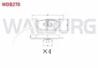 FREN BALATA ON VW GOLF IV 1.4i 16v 1997-2005/ GOLF IV 1.6i 16v 1997-2005/ CADDY II 1.9 TDI 1995-2004/ CADDY II 1.9 SDI 1995-2004/ LEON 1.9 TDI 1999-2006/ IBIZA IV 1.4 TDI 2002-2009/ A1 1.4 TFSI 2010-