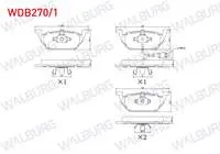 FREN BALATA ON FISLI VW GOLF IV 1.4i 16v 1997-2005/ GOLF IV 1.6i 1997-2005/ GOLF V 1.6i 2003-2009/ BORA 1.4i 16v 1998-2005/ AUDI A3 1.6 1996-2003/ LEON 1.9 TDI 1999-2006