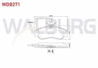 FREN BALATA ON FISLI PEUGEOT PARTNER 1.9 D 1996-2008/ PARTNER 2.0 HDI 1996-2008/ 306 1.6i 1993-2002 / 306 1.8i 1993-2002/ BERLINGO 1.9 D 1996-2008/
