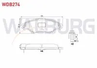 FREN BALATA ON PEUGEOT 206 (2A/C) 1.4 HDI 1998-2006 / 206 (2A/C) 1.6 HDI 1998-2006 / 306 (7B,N3,N5) 1.4i 1993-2002