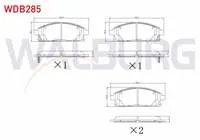 FREN BALATA ON IKAZLI NISSAN X-TRAIL (T30) 2.0i 2001-2007 / X-TRAIL (T30) 2.5i 2001-2007/ X-TRAIL (T30) 2.2 DI 2001-2007/ PATHFINDER (R50) 2.7 TD 1995-2005 / PATHFINDER (R50) 3.3i V6 1995-2005