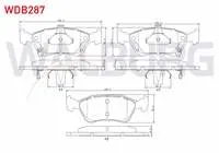 FREN BALATA ON IKAZLI TOYOTA AVENSIS (T22) 1.6i 1997-2003 / AVENSIS (T22) 2.0i 1997-2003 / AVENSIS (T22) 2.0 D-4D 1997-2003