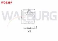 FREN BALATA ARKA E SERISI (W210) E 200 1995-2002 / (W210) E 270 CDI 1995-2002/ (W210) E 280 1995-2002/ (W210) E 220 CDI 1995-2002/ C SERISI (W203) C 180 2000-2006/ (W203) C 200 2000-2006/