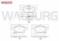 FREN BALATA ON IKAZLI OPEL ZAFIRA A 1.6 16v 1999-2005/ ZAFIRA A 1.8 16v 1999-2005/ ASTRA G 1.6 16v 1998-2005/ ASTRA G 2.0 16v 1998-2005/ ASTRA G 2.0 DTI 1998-2005 / ASTRA F 2.0 1991-1998