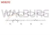 FREN BALATA ARKA IKAZLI OPEL ASTRA G 1.4 16v 1998-2005 / ASTRA G 1.6 16v 1998-2005/ ASTRA G 2.0 DTI 1998-2005/ ZAFIRA A 1.8 16v 1999-2005/ ZAFIRA A 1.6 16v 1999-2005