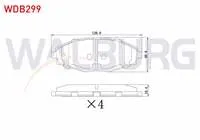FREN BALATA ON CHEVROLET SPARK 1.0i 2005-2010/ SPARK 0.8i 2005-2010 / DAEWOO MATIZ 0.8i 1998-2005/ LANOS 1.4i 1997-2005/ LANOS 1.5i 1997-2005/ LANOS 1.6 16v 1997-2005