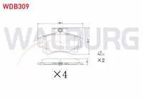 FREN BALATA ON IKAZLI VOLVO S40 I 1.6i 16v 1995-2003/ 1.8i 16v 1995-2003/ 1.9 TD 1995-2003/ MITSUBISHI CARISMA 1.9 DID 1995-2006/ COLT VI 1.3 15 JANT 2002-2012/ COLT VI 1.5 15 JANT 2002-2012