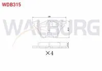 FREN BALATA ARKA MERCEDES VITO (638) 110 CDI 1997-2003 / VITO (638) 108 CDI 1997-2003