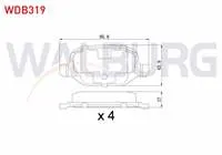 FREN BALATA ARKA FIAT LINEA 1.6 MJT 2007- / LINEA 1.4 T-JET 2007- / ALFA ROMEO 147 (937) 1.6 2001-2010 / 147 (937) 1.9 JTD 2001-2010
