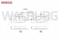 FREN BALATA ARKA CIFT FISLI FIAT LINEA (323) 1.6 MJT 2010- / LINEA (323) 1.4 2010-