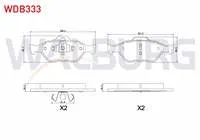 FREN BALATA ON FORD FIESTA V 1.4 TDCI 2001-2008/ 1.6 TDCI 2001-2008/ 1.25i 2001-2008/ 1.4i 16v 2001-2008/ FIESTA IV 1.25i 16v 1996-2002/ 1.4i 16v 1996-2002/ FORD KA 1.2 1996-2008/ KA 1.3 1996-2008