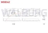 FREN BALATA ON IKAZLI OPEL CORSA C 1.3 CDTI 2000-2006/ CORSA C 1.0 2000-2006/ CORSA C 1.2 2000-2006 / CORSA C 1.4 2000-2006/ CORSA C 1.7 CDTI 2000-2006