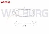 FREN BALATA ON FORD MONDEO III 1.6i 16v 2000-2007/ MONDEO III 2.0 TDCI 2000-2007/ MONDEO III 2.0i 16v 2000-2007/ X-TYPE 2.0i 2001-2009/ X-TYPE 2.0 D 2006-2009/ X-TYPE 2.5i 2001-2009